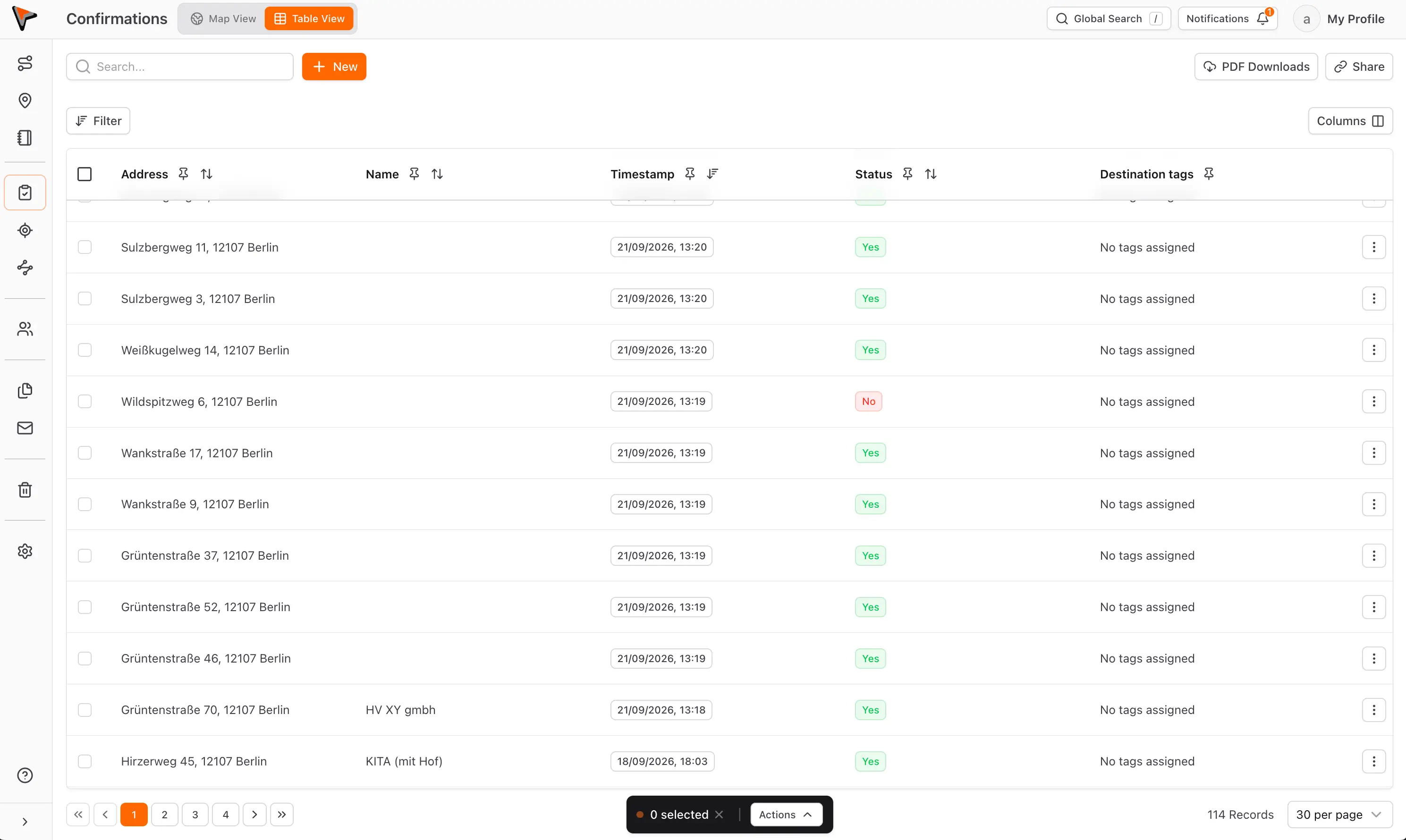 A customer portal for every confirmation